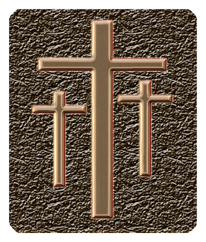 244 DF35 517 BZ CP 3 Crosses Bronze Copper
